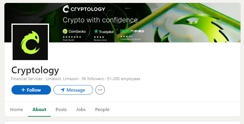 linkedin компании cryptology