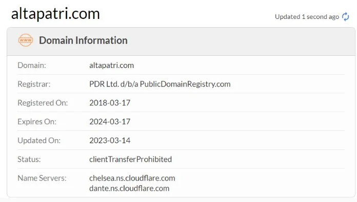 Сайт компании Altapatri